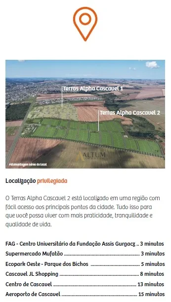 Terreno em Condomínio Terras Alpha 2  - Sol da Manhã - Quadra O1