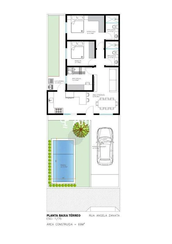 Casa com 3 dormitórios à venda, 70 m² - Positano , Cascavel-PR