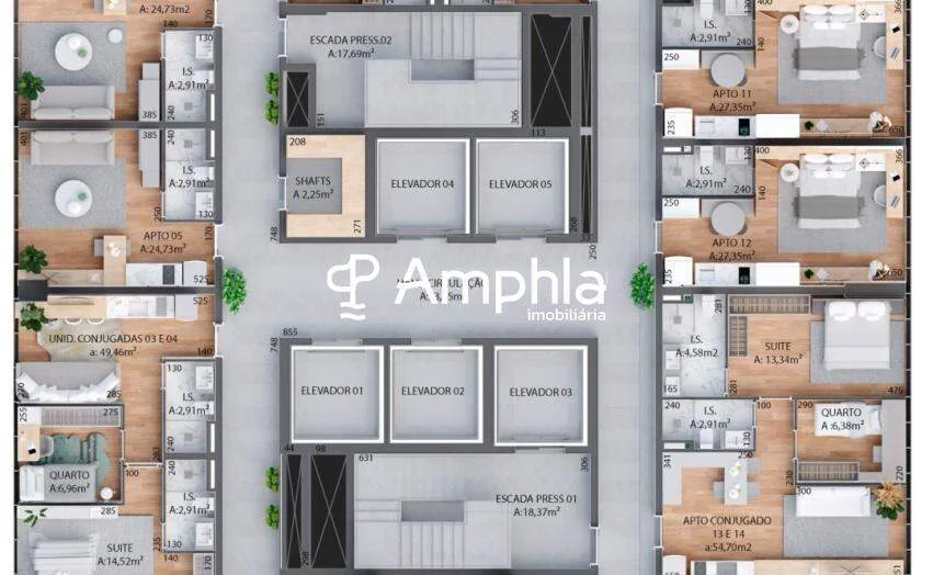 Apartamento à venda no bairro Centro em Cascavel