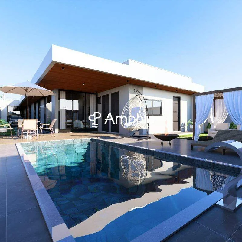 Casa de alto padrão com 2 suítes, acabamento natural e piscina aquecida à venda no bairro Vila Gaúcha