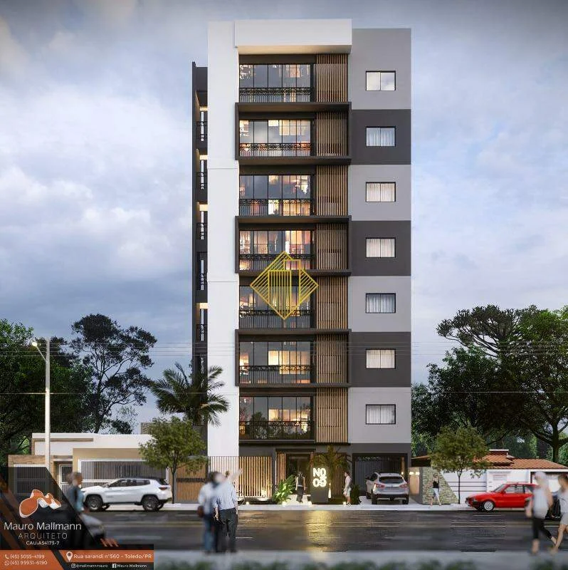 **APARTAMENTO COM 01 SUÍTE E 02 QUARTOS, JARDIM LA SALLE, TOLEDO-PR**