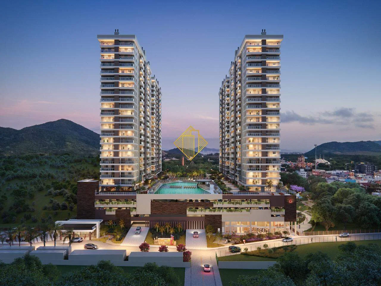 Apartamento Residencial 51,66 m² (com 637,23 m² de área externa) em Itapocooroy, Penha - R$ 473.133,90