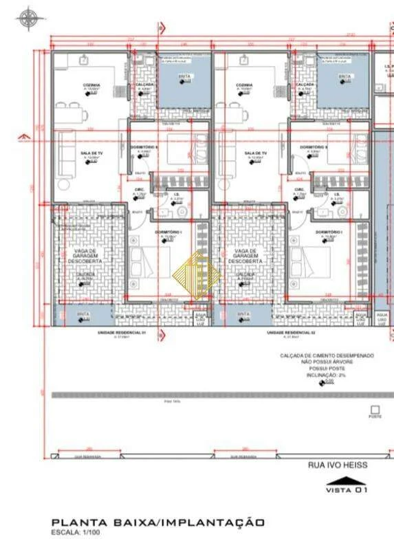 Casa à venda em Jardim Coopagro, Toledo - 57,06 m² internos