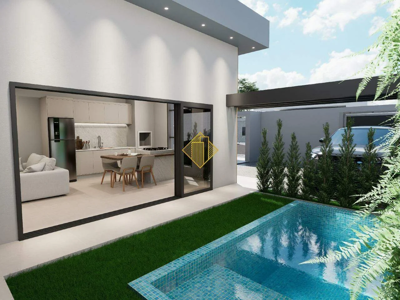 Casa à venda, 3 quartos, 1 suíte, 3 vagas, Parque Verde - Cascavel/PR
