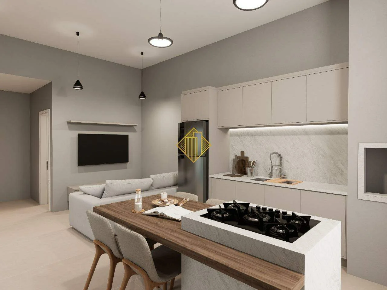 Casa à venda, 3 quartos, 1 suíte, 3 vagas, Parque Verde - Cascavel/PR