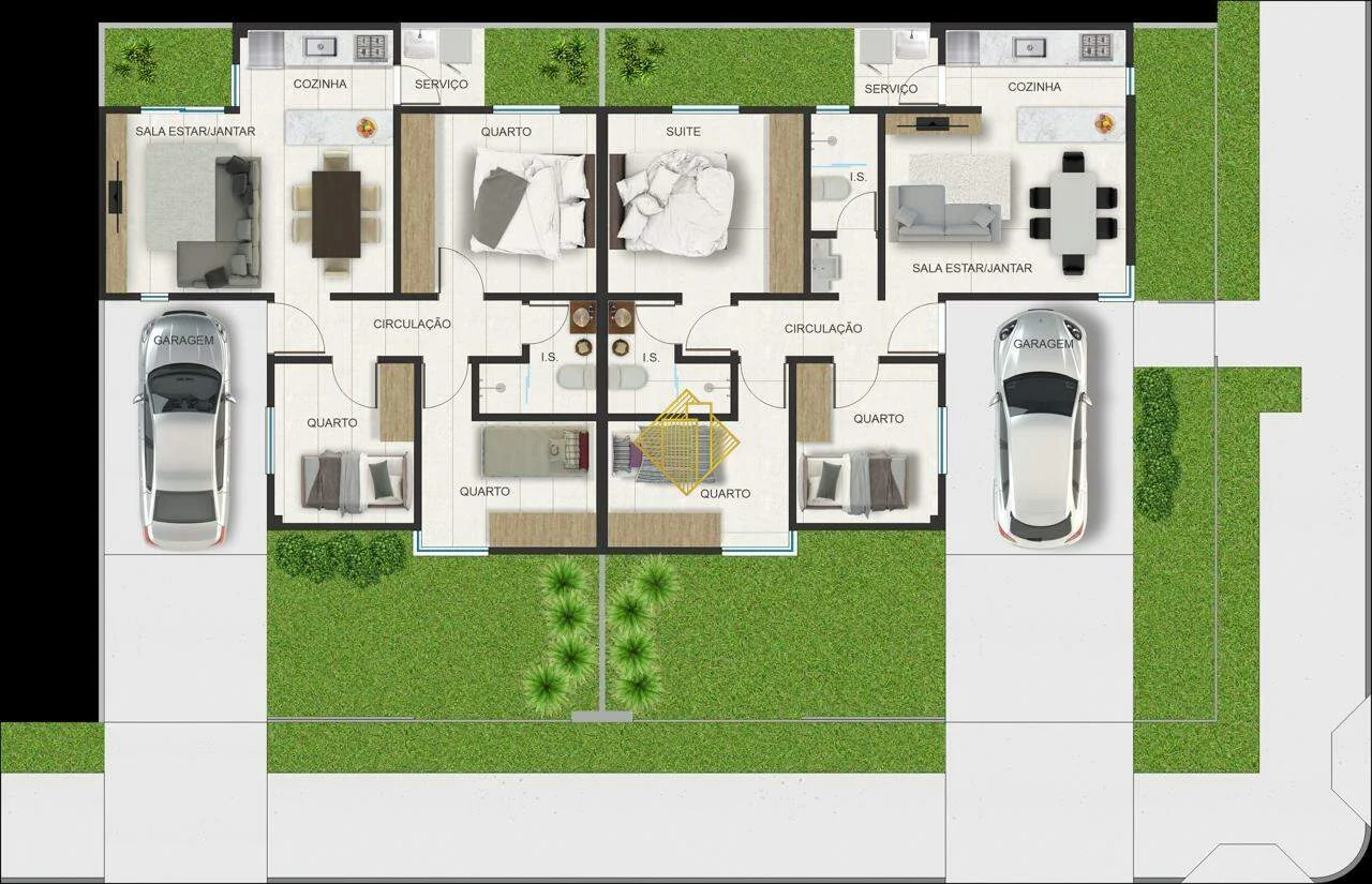 Casa com Suíte mais 02 quartos no Coopagro