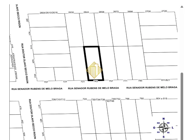 Terreno 490m² em Toledo-PR | Jardim Panorama (Residencial/Comercial)