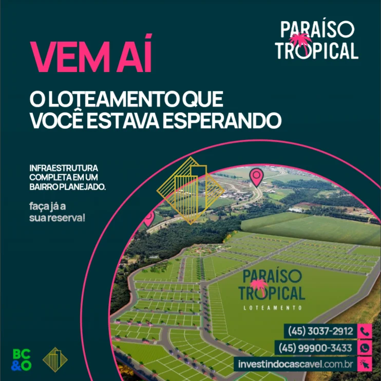 Lote à venda, Paraíso Tropical - Cascavel/PR