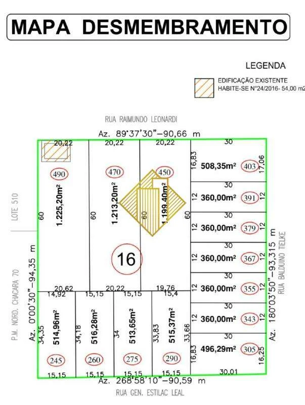 Lote à venda, Centro - Toledo/PR