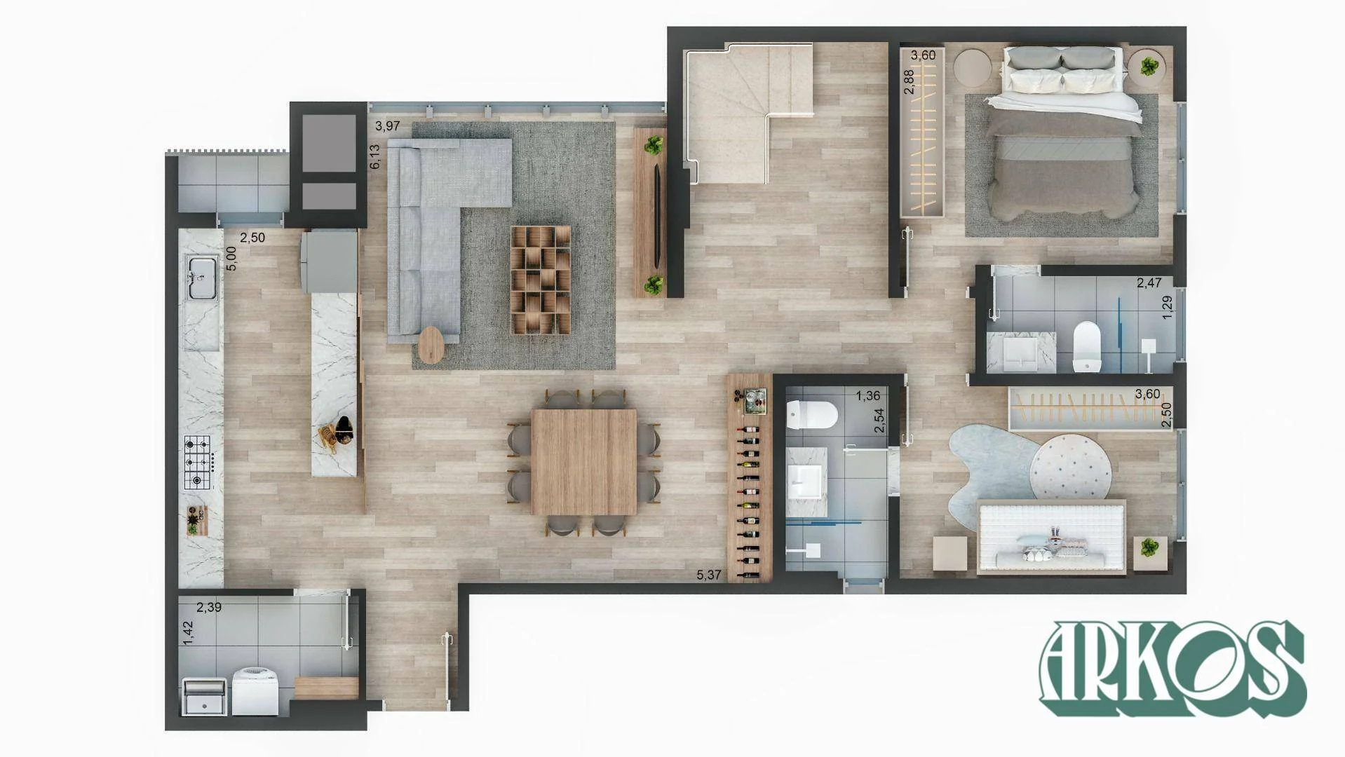 Arquitetura luxuosa no centro de Cascavel apê duplex ou loft no Terranoble Residence