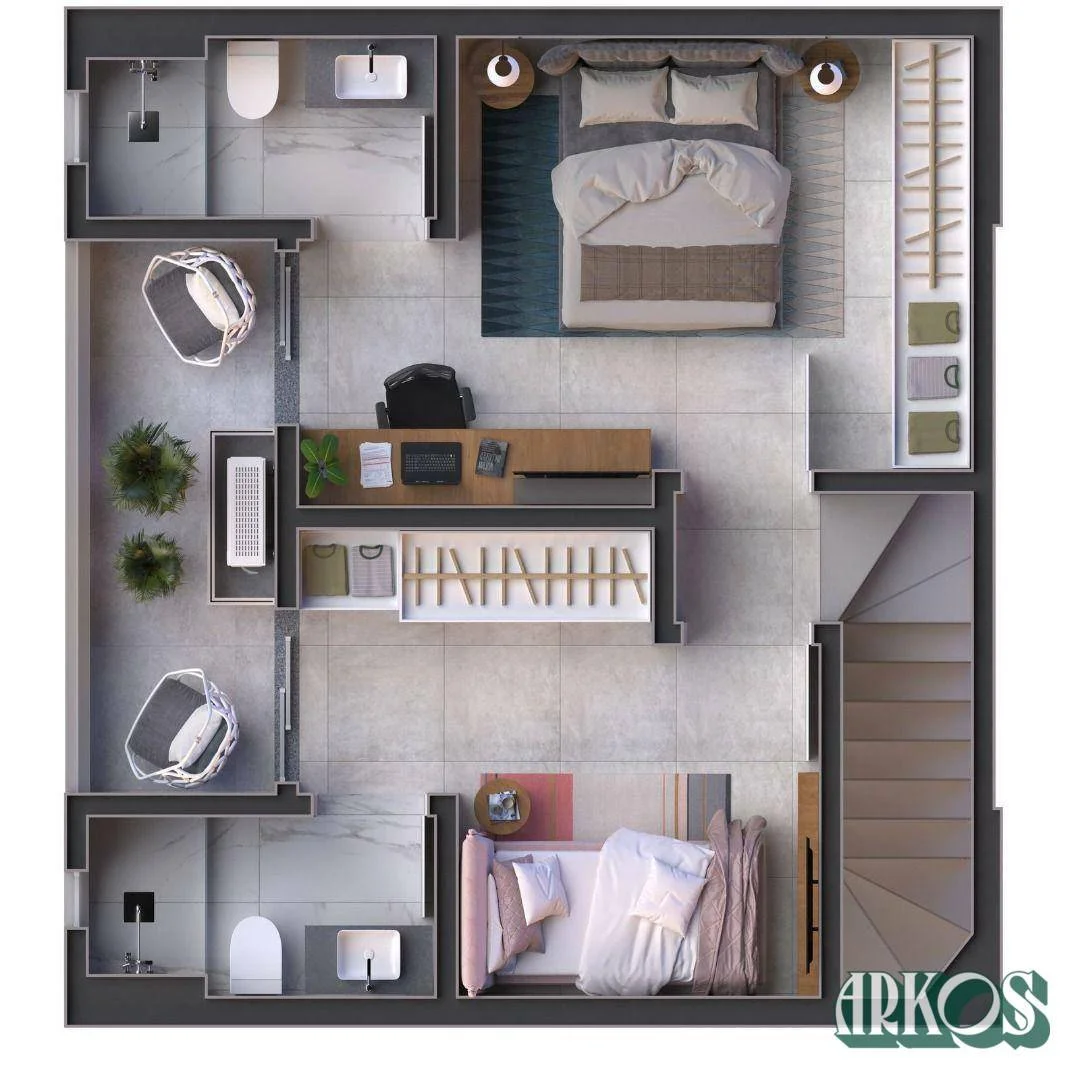 PRÉ LANÇAMENTO - Inside Home Club - Apê duplex com 2 suítes no Centro.