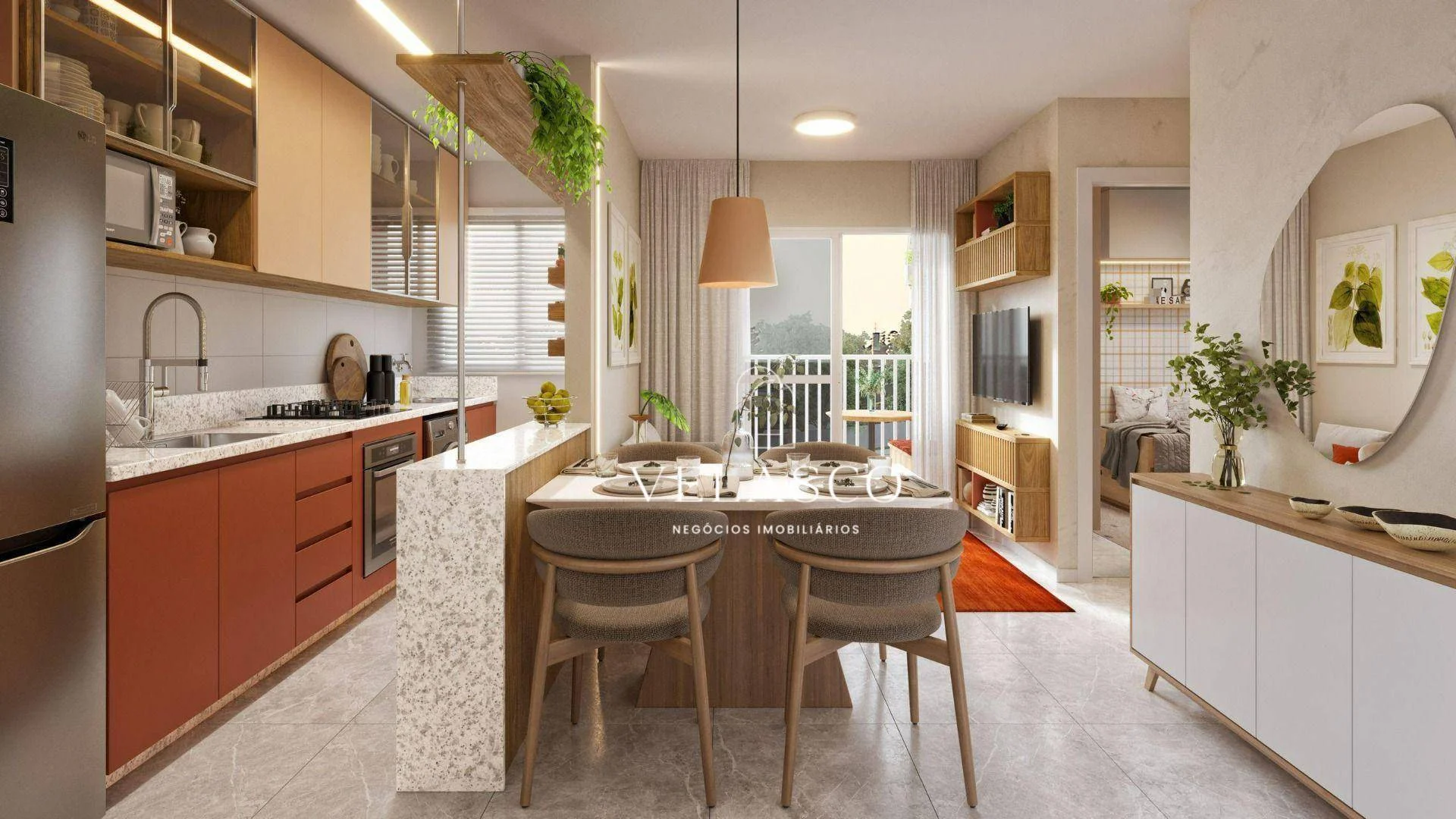 Apartamento com 2 dormitórios à venda, 43 m² por R$ 237.400,00 - Floresta - Cascavel/PR