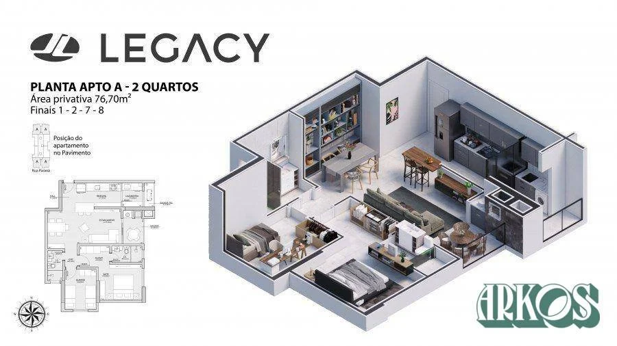 Apartamento à venda, 45 m² por R$ 776.000,00 - Centro - Cascavel/PR