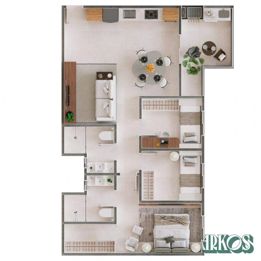 Apartamento na Planta  - Cancelli