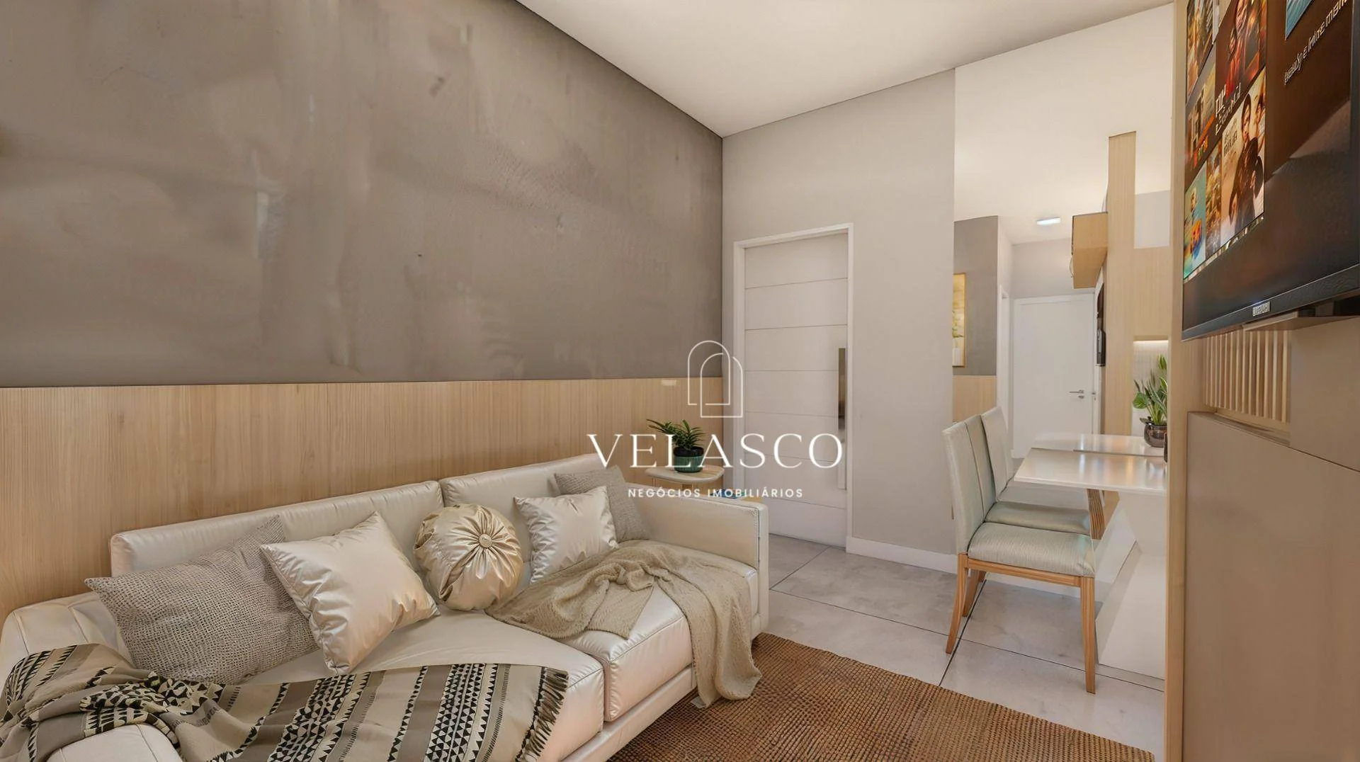 Apartamento em Planta com SINAL de R$ 15.000 e entrada parcelada no Cancelli - 2 quartos, sendo 1 suíte e churrasqueira