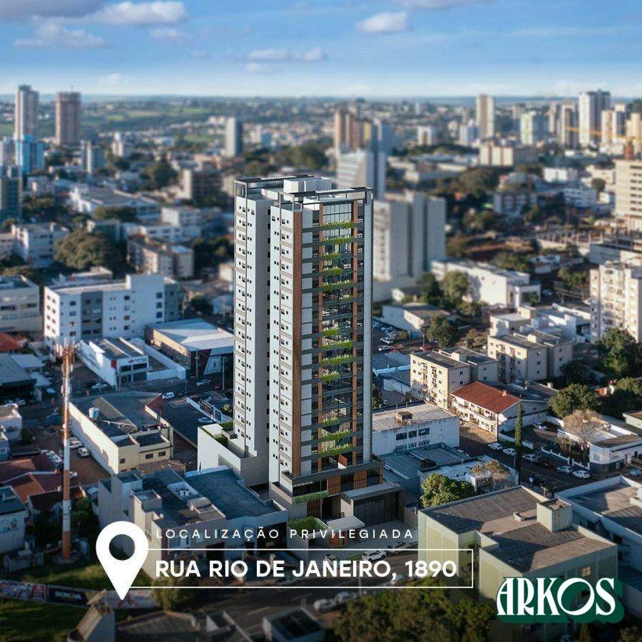 Apartamento com 3 dormitórios à venda, 118 m² por R$ 1.170.000 - Centro - Cascavel/PR