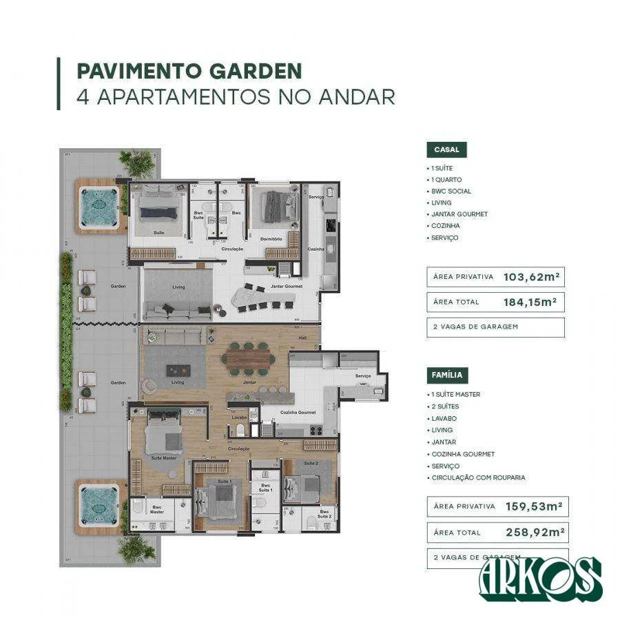 Apartamento com 3 dormitórios à venda, 118 m² por R$ 1.170.000 - Centro - Cascavel/PR