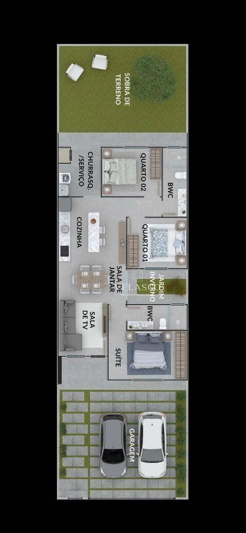 Casa com 3 dormitórios à venda, 80 m² por R$ 600.000 - Tropical - Cascavel/PR