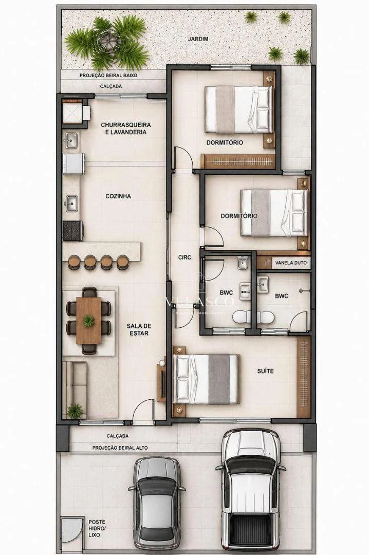 Casa com 3 dormitórios à venda, 82 m² por R$ 780.000,00 - Tropical IV - Cascavel/PR