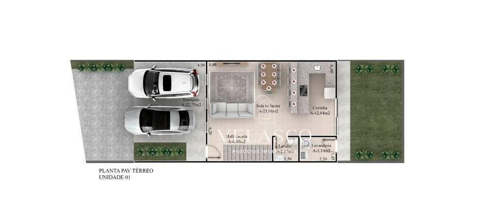 Sobrado com 3 dormitórios à venda, 165 m² por R$ 1.040.000,00 - Coqueiral - Cascavel/PR