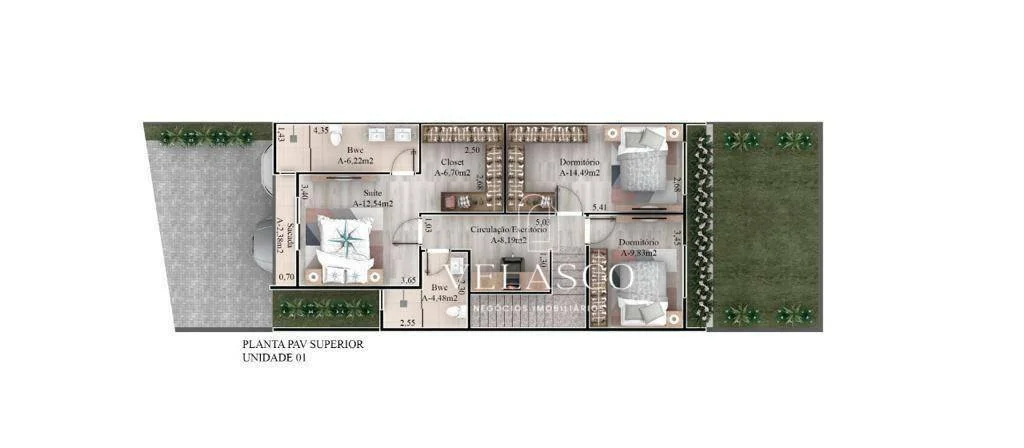 Sobrado com 3 dormitórios à venda, 165 m² por R$ 1.040.000,00 - Coqueiral - Cascavel/PR