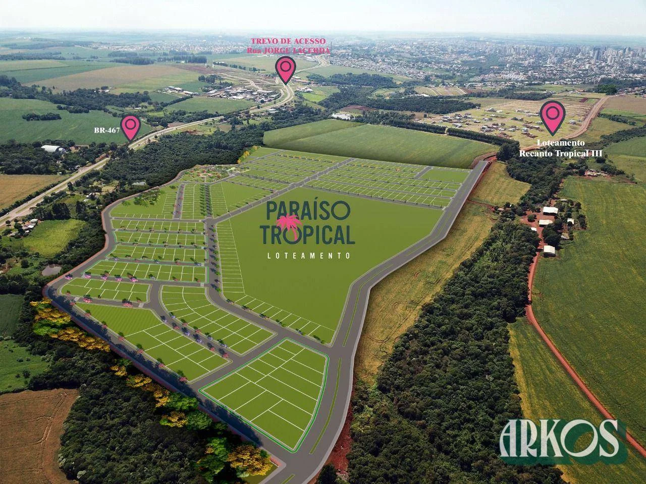 Loteamento Paraíso Tropical - conforto, praticidade e qualidade de vida.