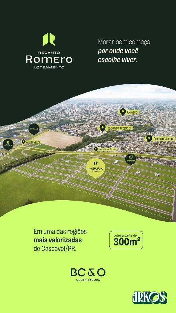*LANÇAMENTO* loteamento Recanto Romero - Terrenos a partir de 301m.