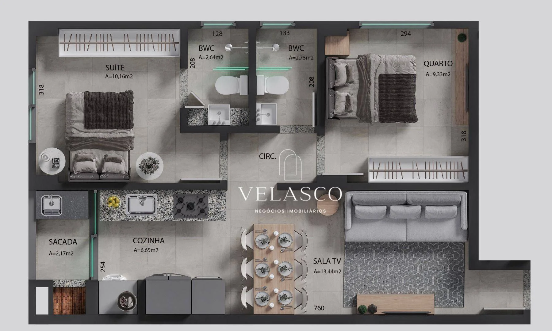 Apartamento com 2 dormitórios à venda, 76 m² por R$ 348.000,00 - Pioneiros Catarinenses - Cascavel/PR