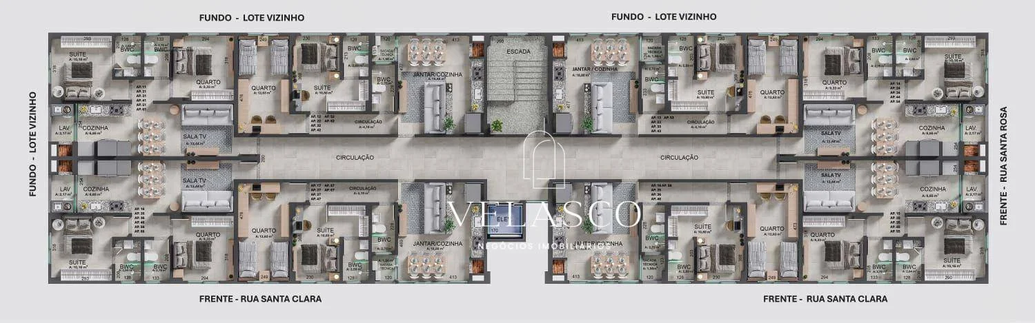 Apartamento com 2 dormitórios à venda, 76 m² por R$ 348.000,00 - Pioneiros Catarinenses - Cascavel/PR