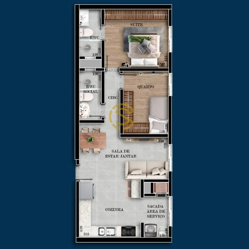 Apartamento para Venda em Cascavel, Parque São Paulo, 3 dormitórios, 1 suíte, 1 banheiro, 1 vaga