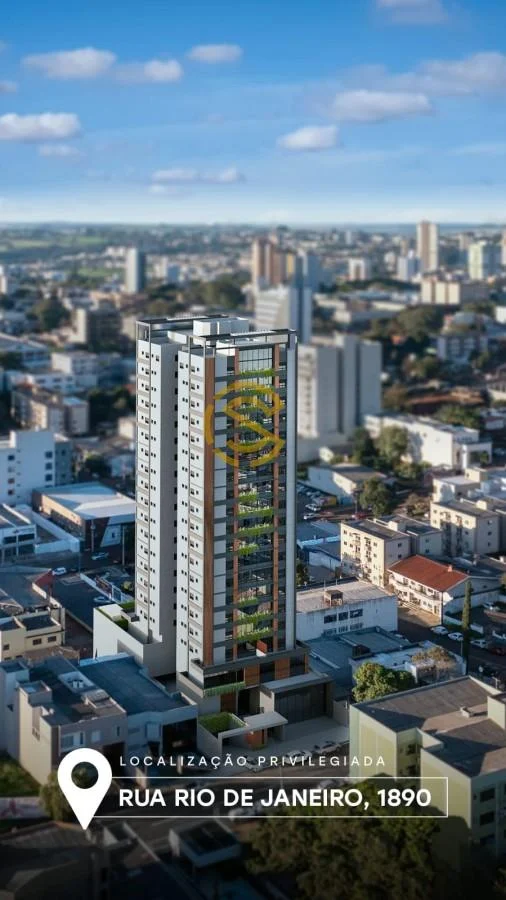 Apartamento para Venda em Cascavel, Centro, 2 dormitórios, 1 suíte, 1 banheiro, 1 vaga