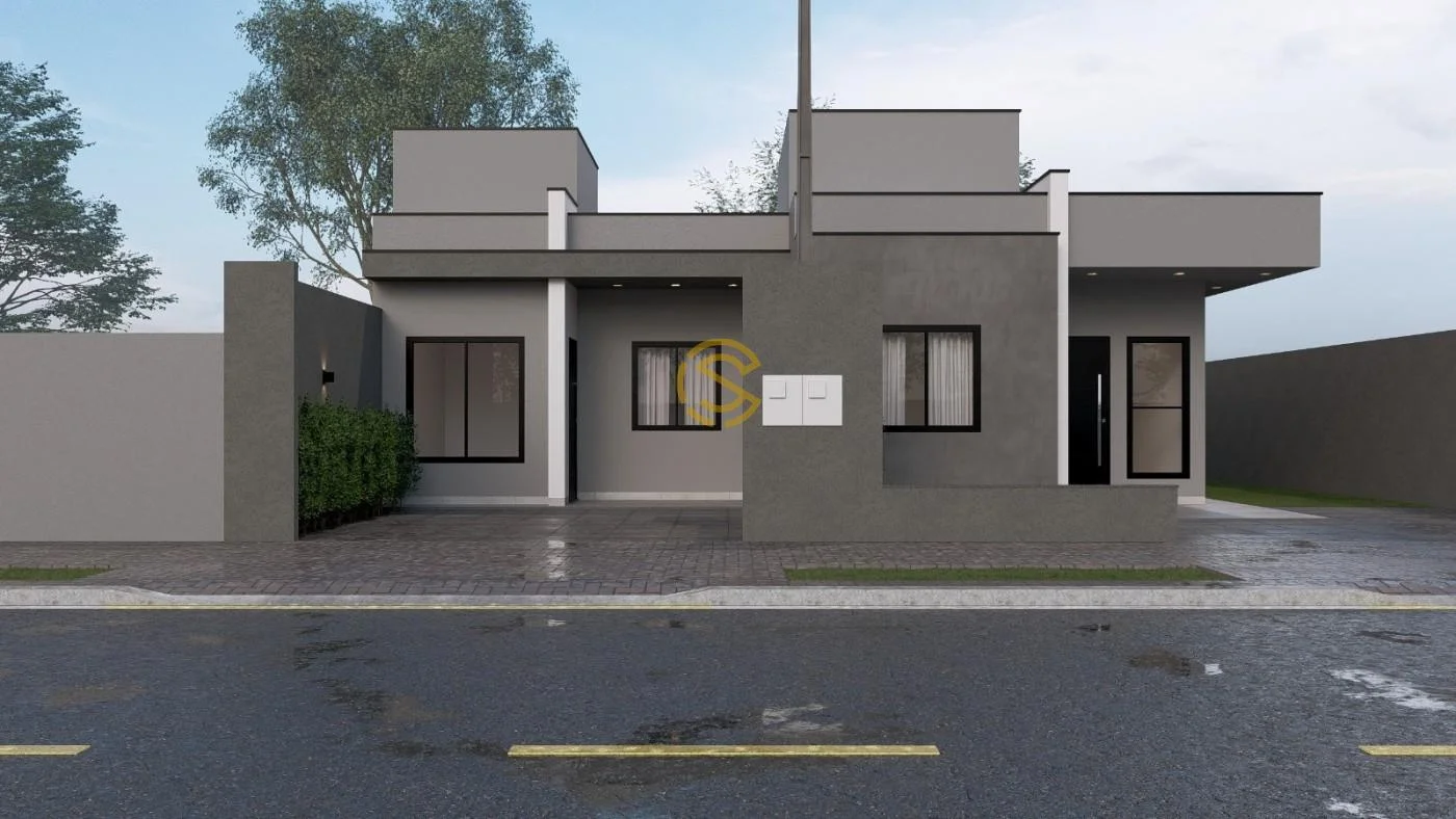 Casa para Venda em Cascavel, Ecopark, 3 dormitórios, 1 banheiro, 2 vagas