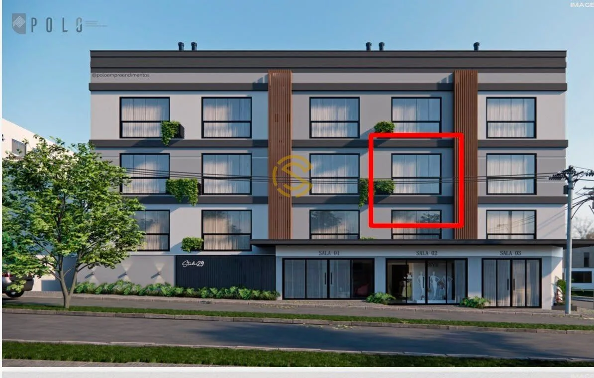Apartamento para Venda em Toledo, Vila Becker, 1 dormitório, 1 banheiro, 1 vaga