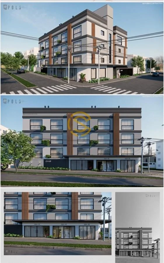 Apartamento para Venda em Toledo, Vila Becker, 1 dormitório, 1 banheiro, 1 vaga
