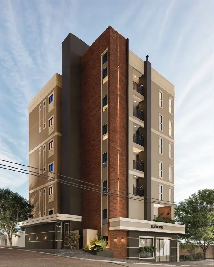 Apartamento para Venda em Toledo, Jardim Santa Maria, 1 dormitório, 1 banheiro, 1 vaga