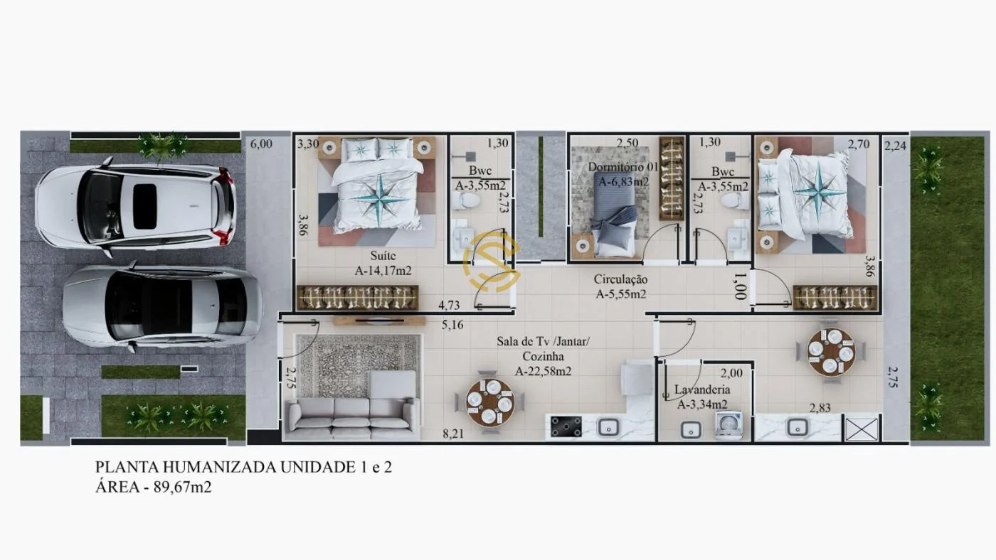 Casa para Venda em Cascavel, Colinas Tropical, 3 dormitórios, 1 suíte, 2 banheiros, 2 vagas