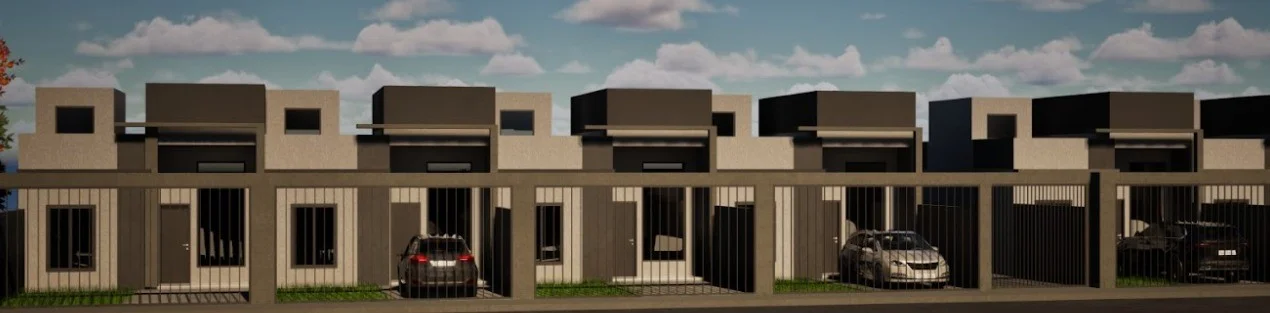 Casa para Venda em Cascavel, Esmeralda, 3 dormitórios, 1 banheiro, 2 vagas