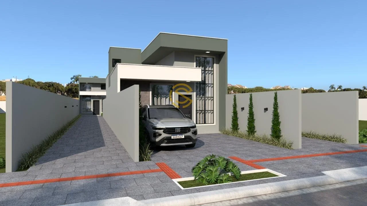 Casa para Venda em Cascavel, Brasmadeira, 3 dormitórios, 1 suíte, 1 banheiro, 2 vagas