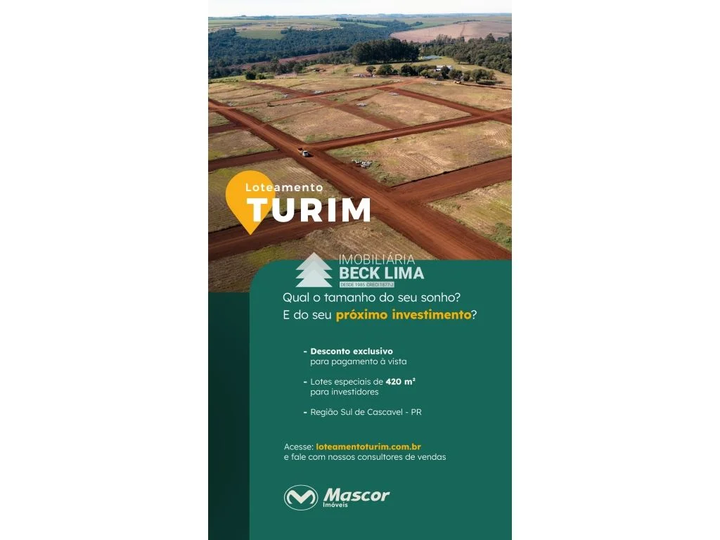 Terrenos a Venda - Loteamento Turim - Região Sul