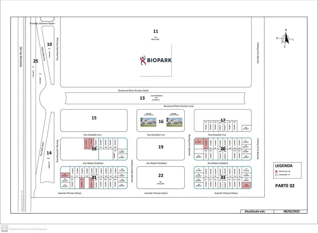 Terrenos a Venda - Condomínio Industrial Biopark - Toledo
