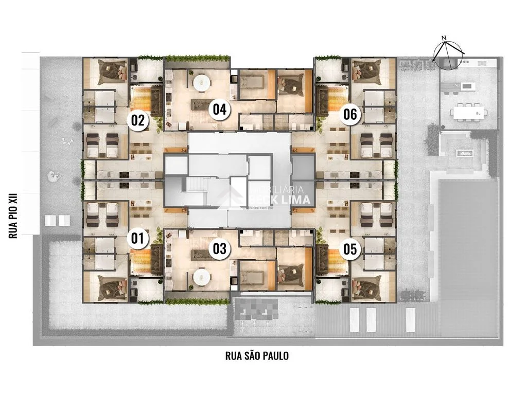 Lançamento - Apartamento a Venda - Edificio Lounge Residence - Centro