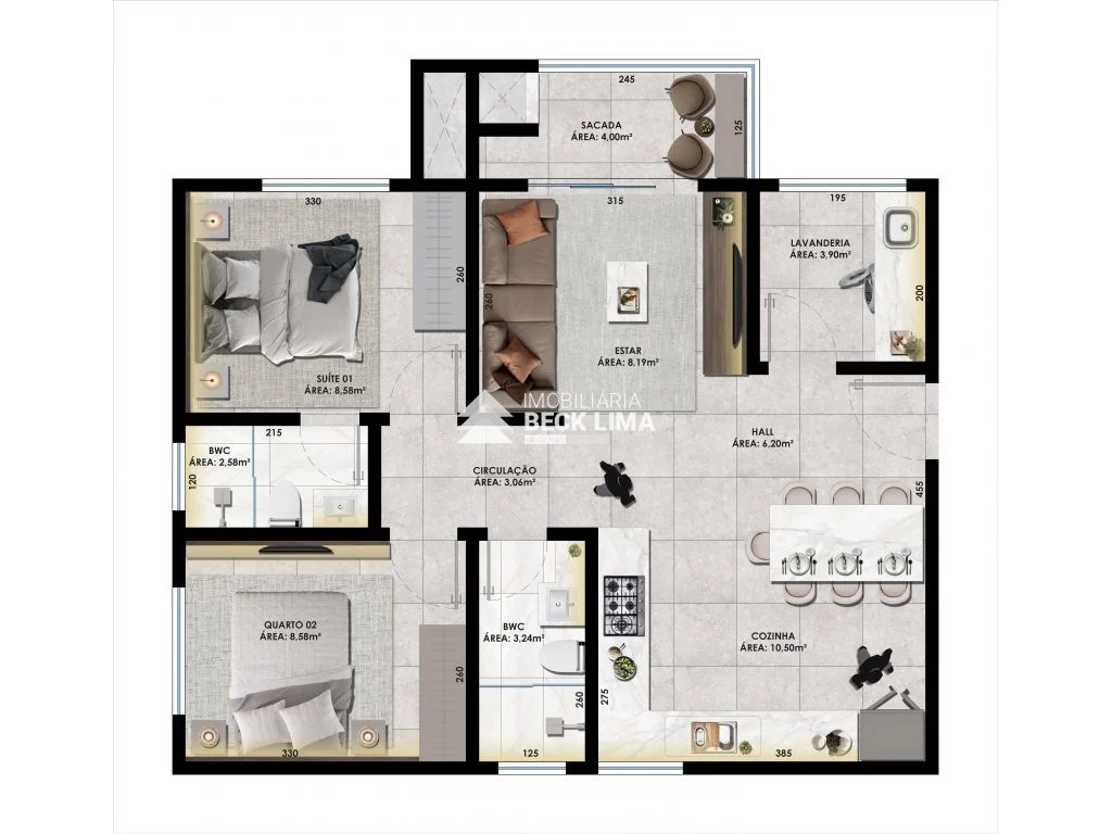 Apartamentos à Venda - Condomínio Residencial Euville - FAG