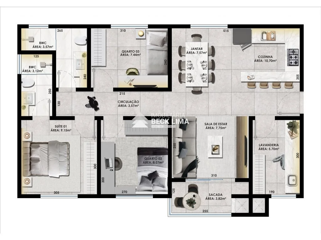 Apartamentos à Venda - Condomínio Residencial Euville - FAG