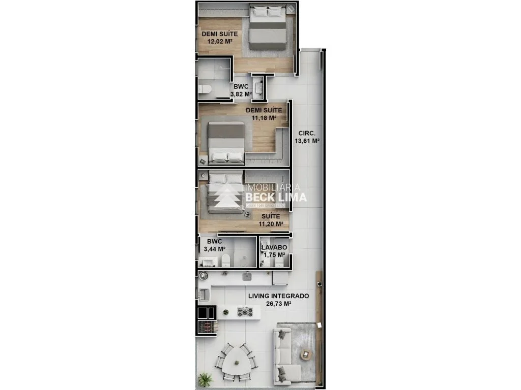 Apartamentos à Venda - Edifício Amalfittà - Perequê Porto Belo SC