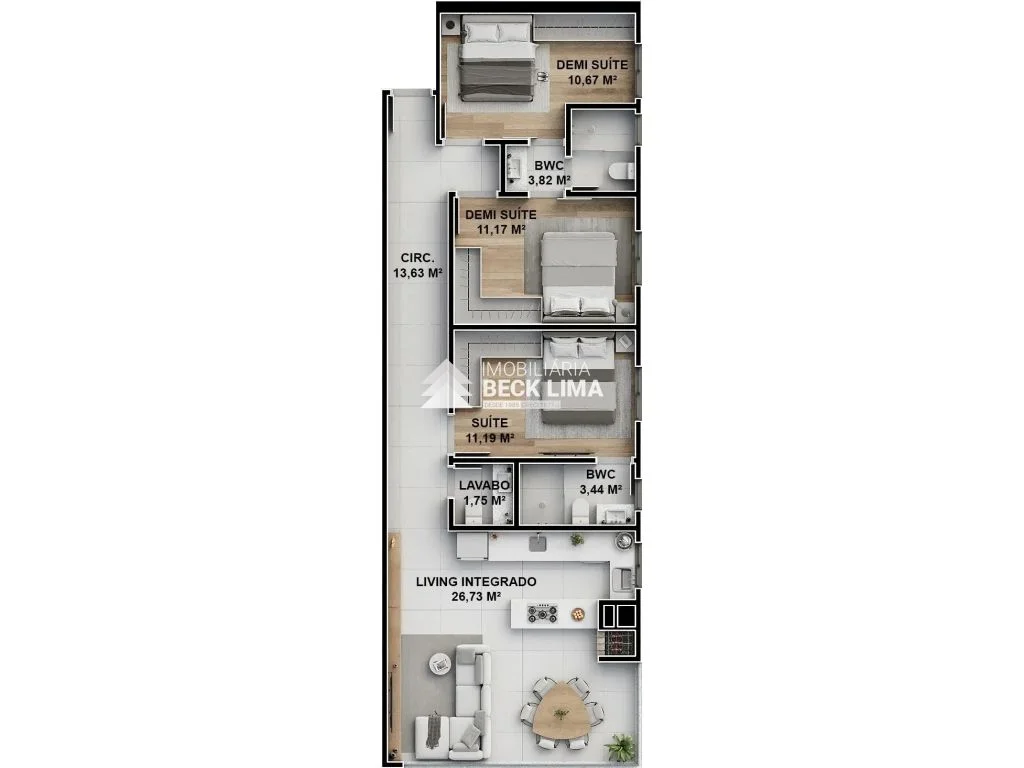 Apartamentos à Venda - Edifício Amalfittà - Perequê Porto Belo SC