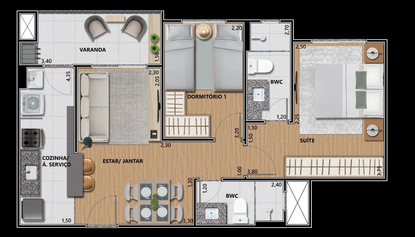 Apartamento à Venda - Edifício Alberto Rodrigues Pompeu - Neva