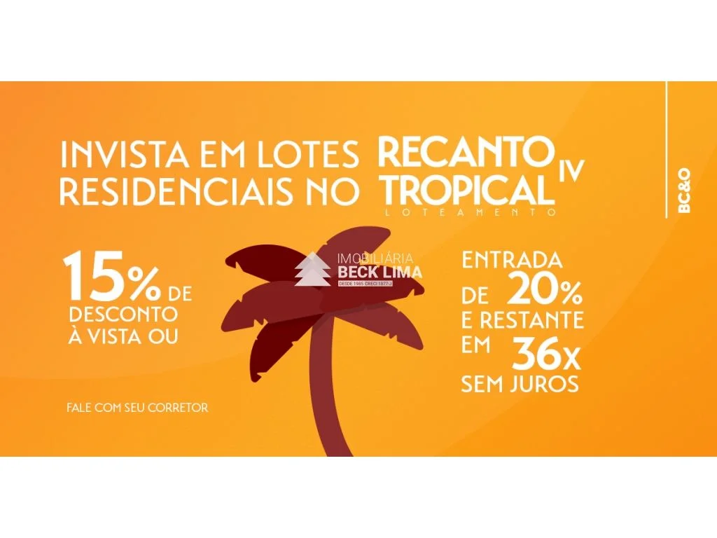 Terrenos Residenciais a Venda  - Recanto Tropical IV