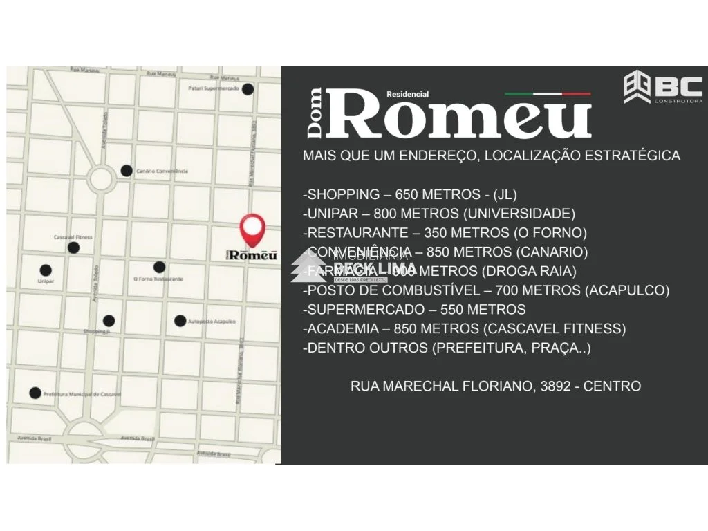Apartamento à Venda - Edifício Dom Romeu - Centro