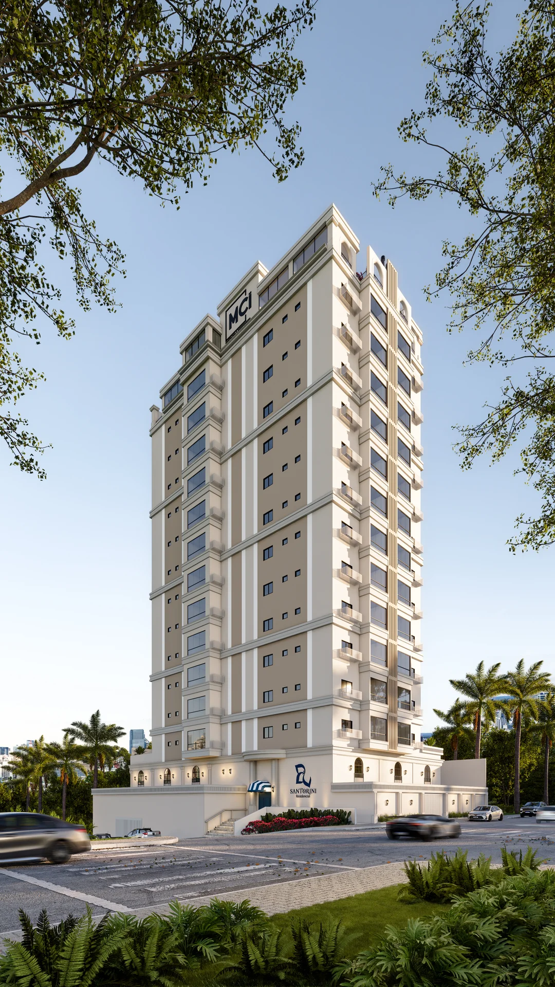 Torre vista da rua